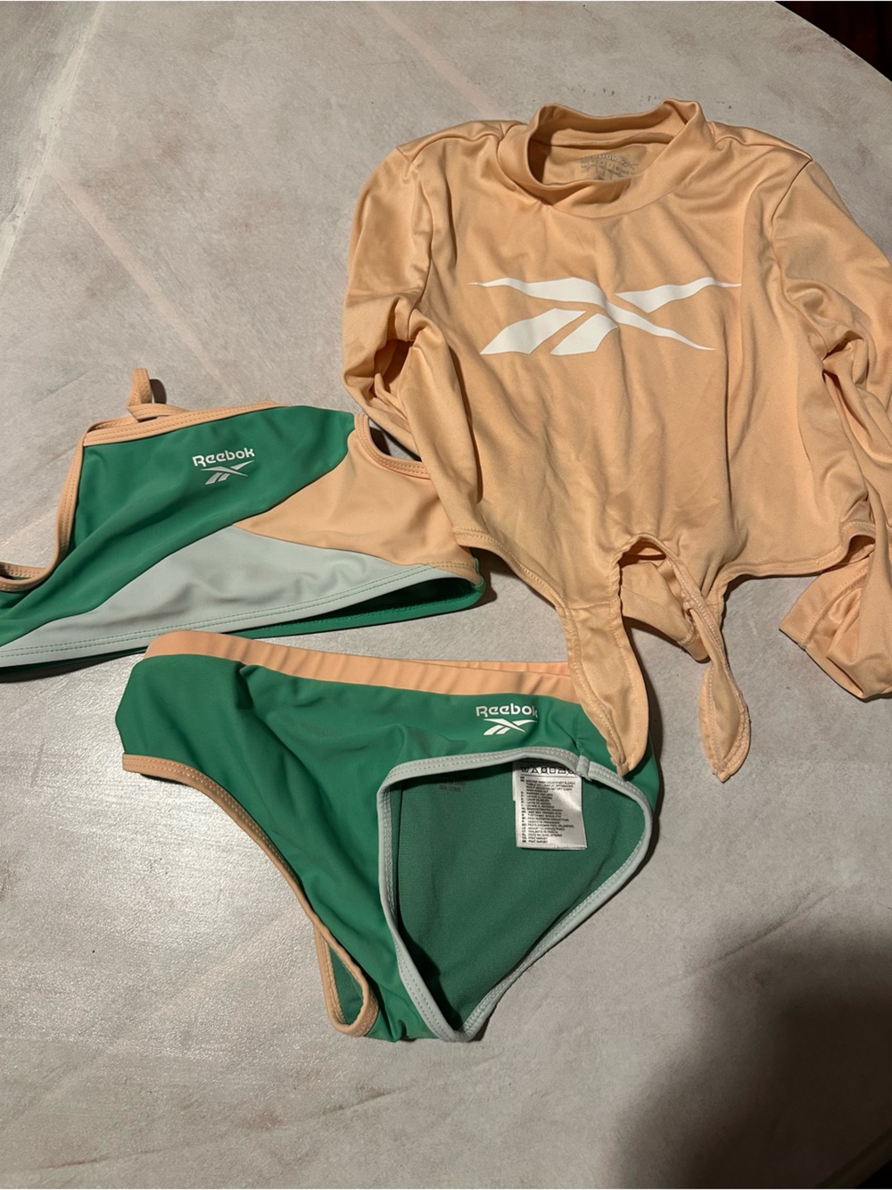 Reebok girls 3 piece swim